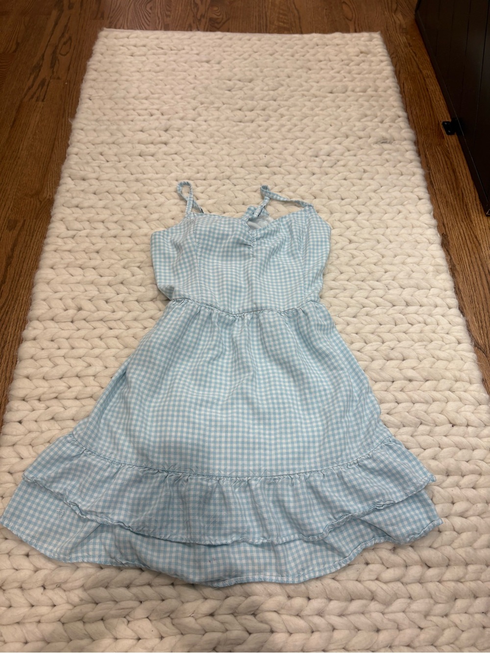Hollister Blue Gingham Sundress - Lightweight Summer Dress